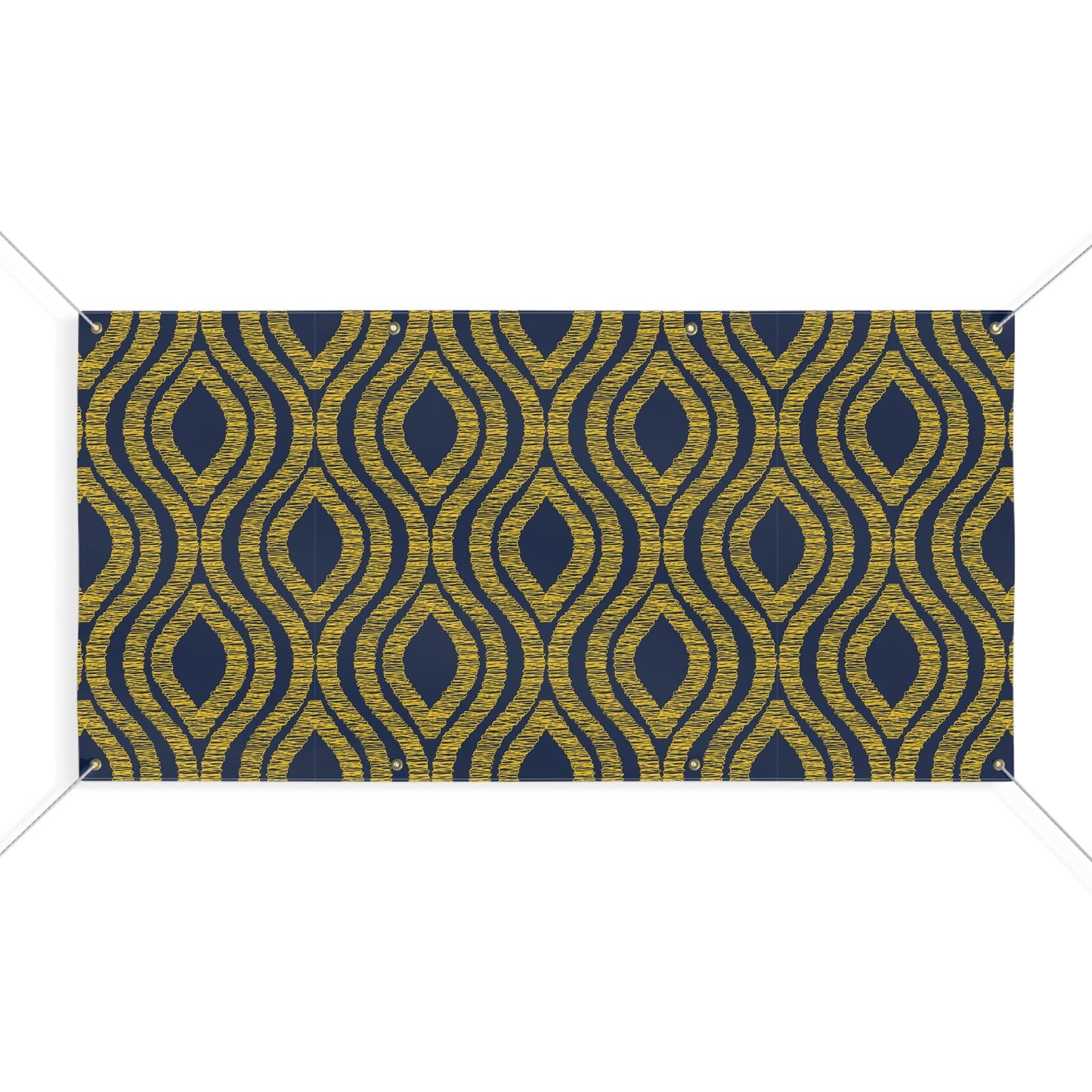 Banner | Yellow & Blue | Ogee
