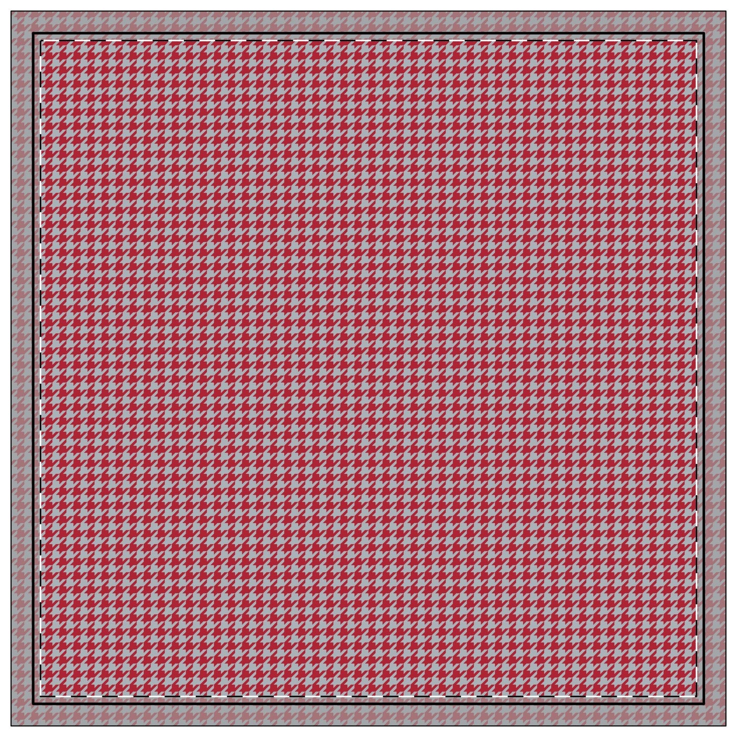 Napkins | Red & Gray | Houndstooth