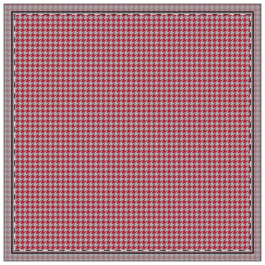 Napkins | Red & Gray | Houndstooth