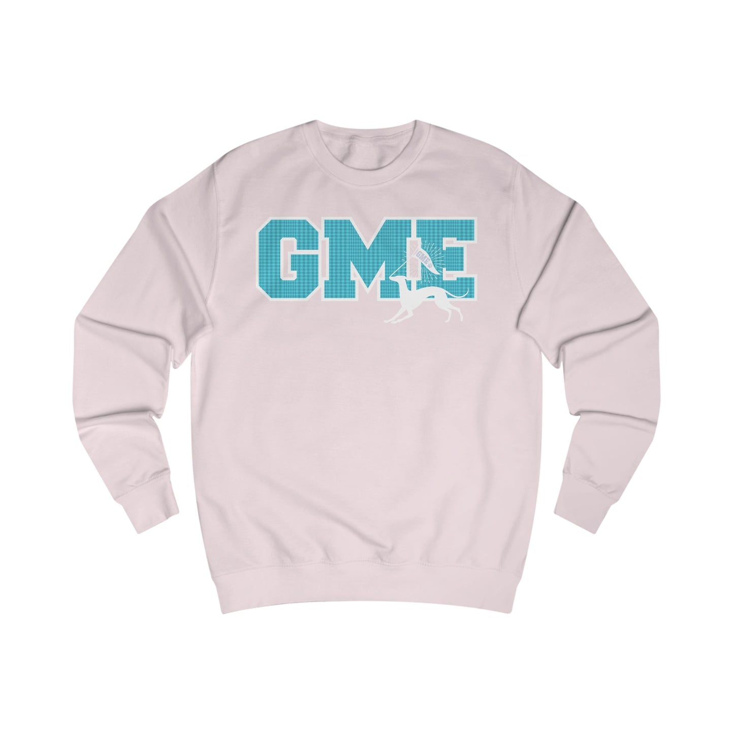 Adult Crewneck Sweatshirt | Greyhounds | Tartan Quilt Teal