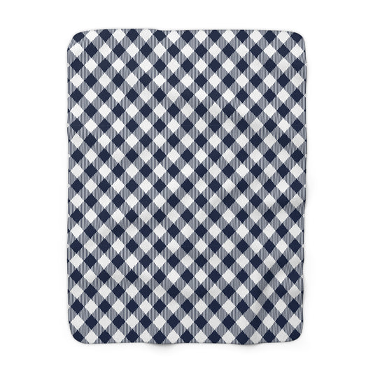 Sherpa Fleece Blanket | State College, Pennsylvania | Gingham