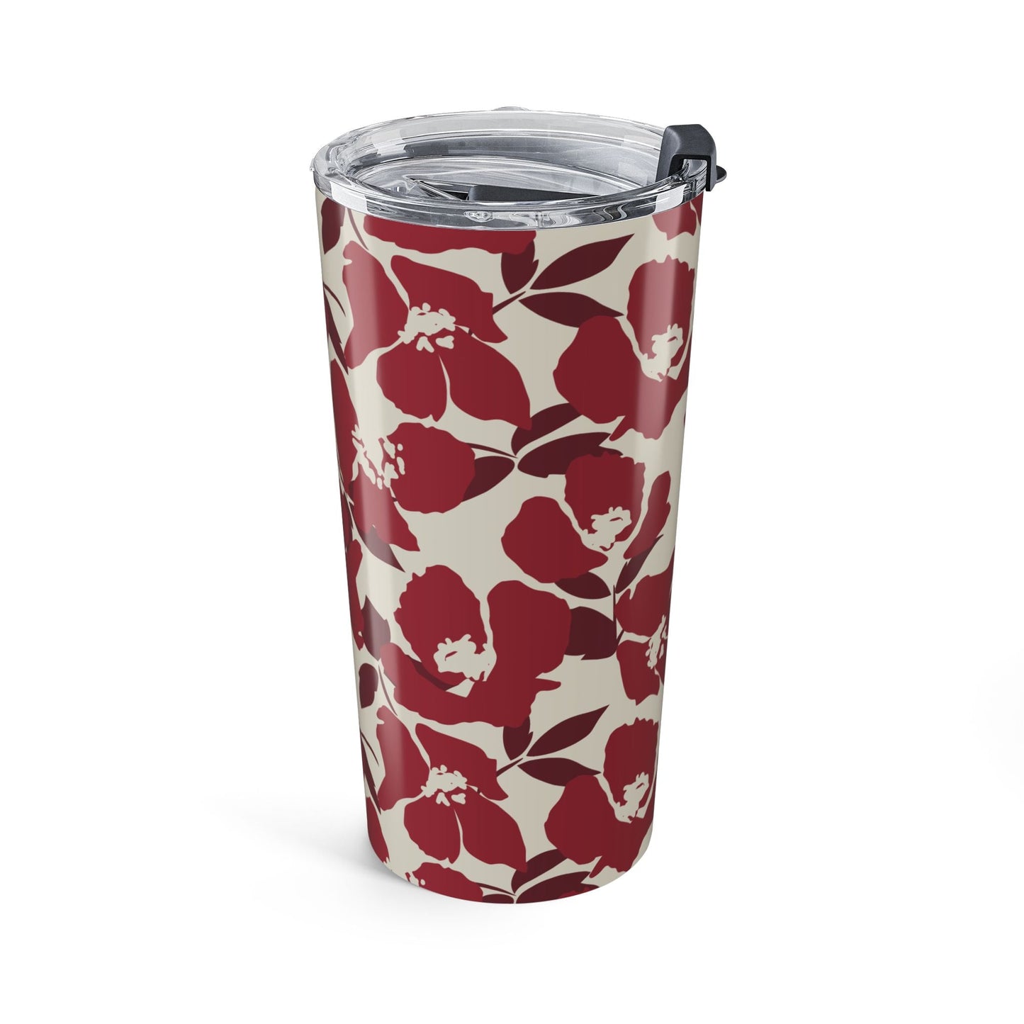 Tumbler | Maroon & White | Poppy