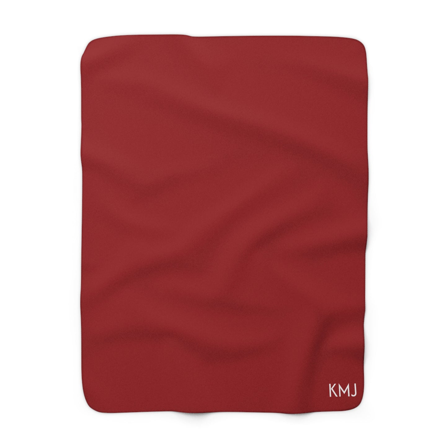 Sherpa Fleece Blanket- Personalized | Red & Yellow | Light
