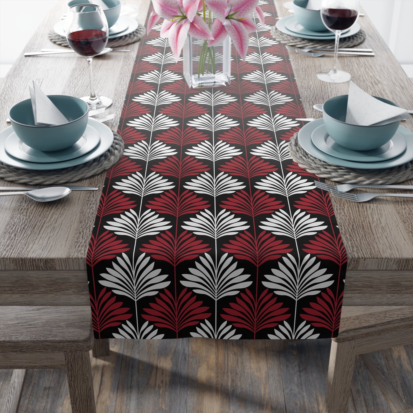 Table Runner | Red & Black | Deco