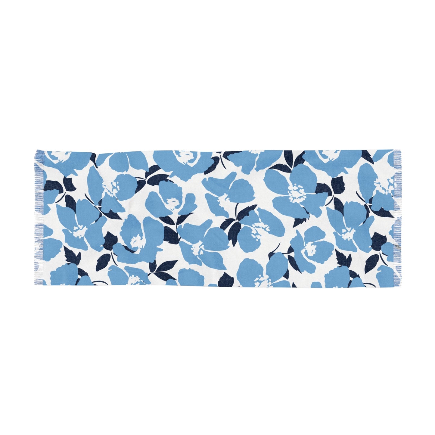 Scarf | Light Blue & White | Poppy