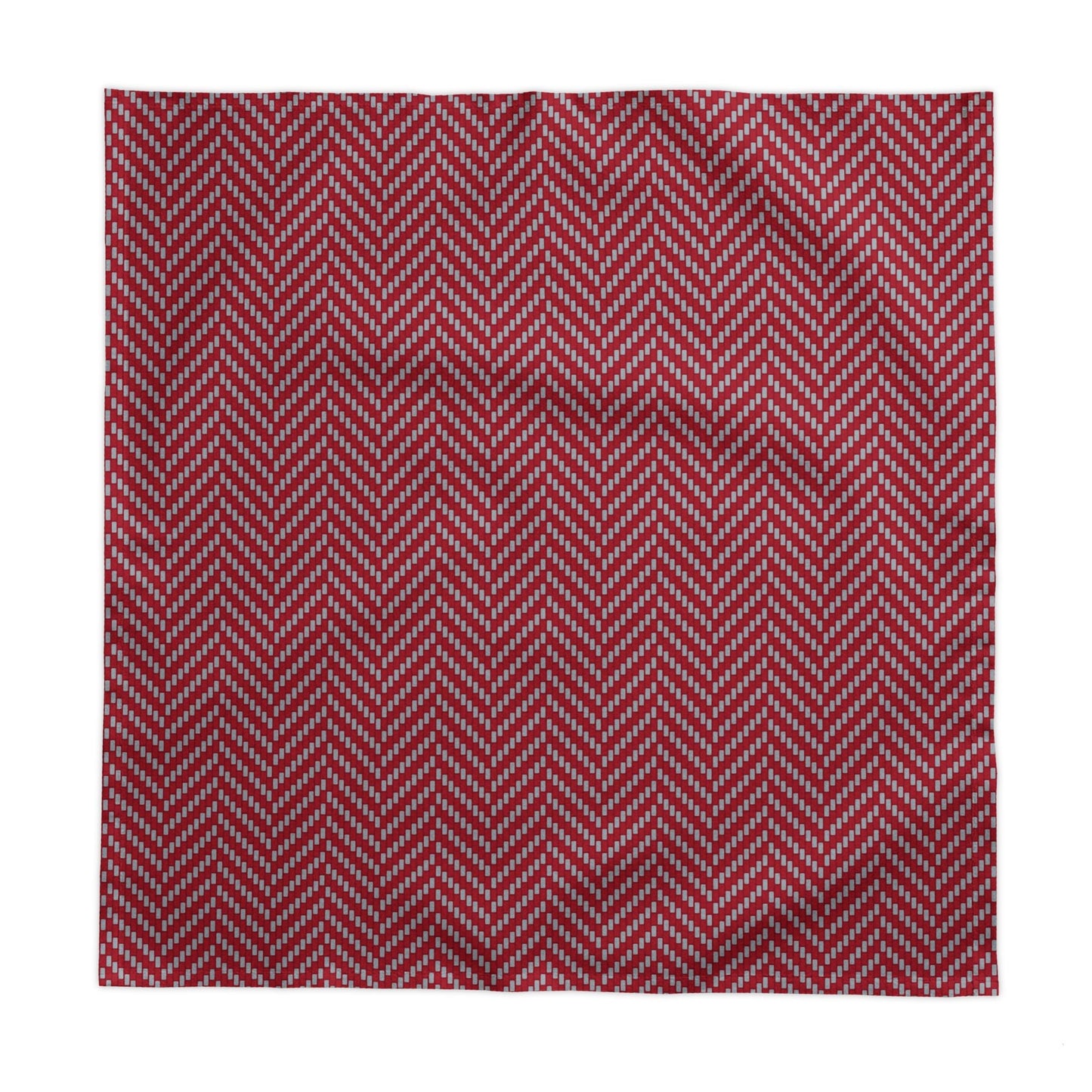Tablecloth | Red & Gray | Herringbone