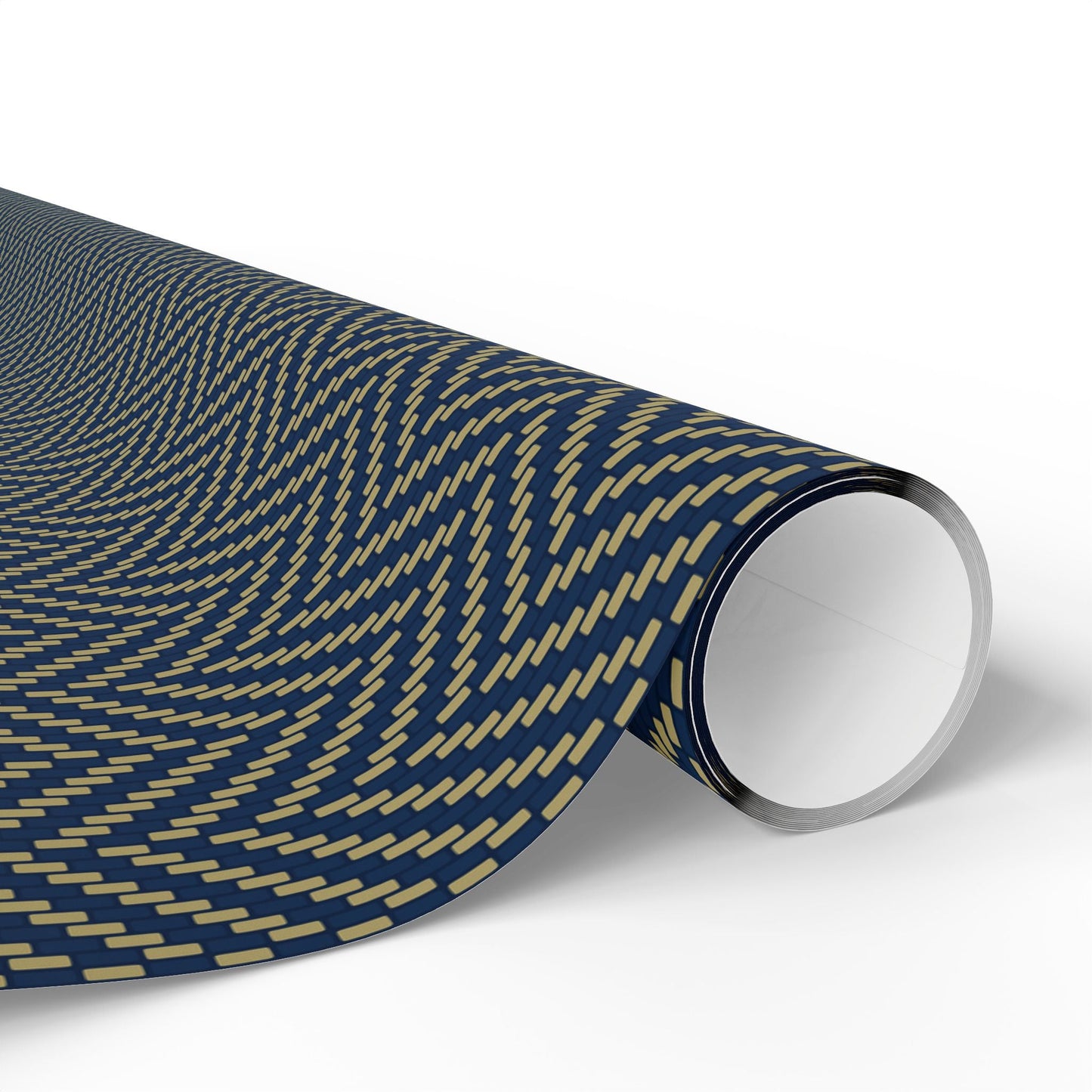 Gift Wrap | Blue & Gold | Herringbone