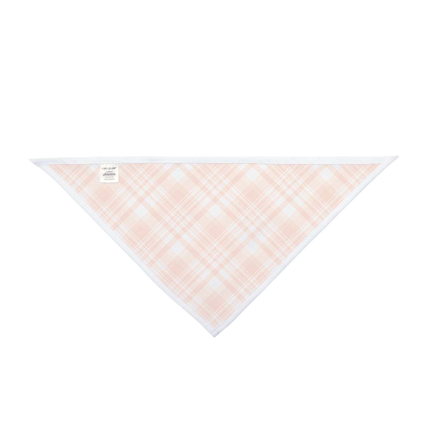 Pet Bandana | Orange & White | Tartan
