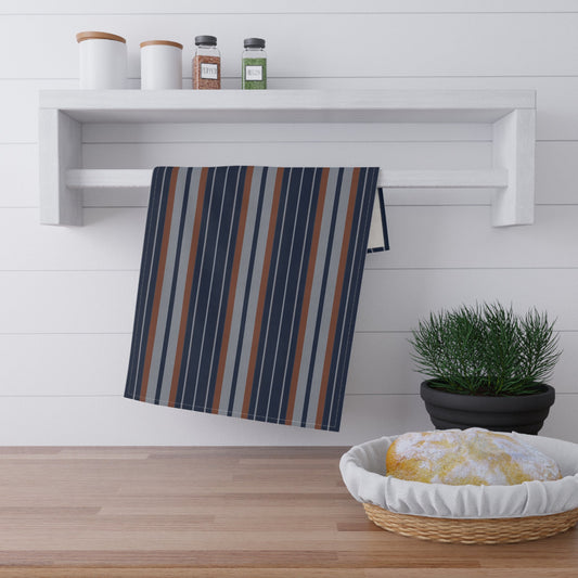 Tea Towels | Orange & Blue | Stripe