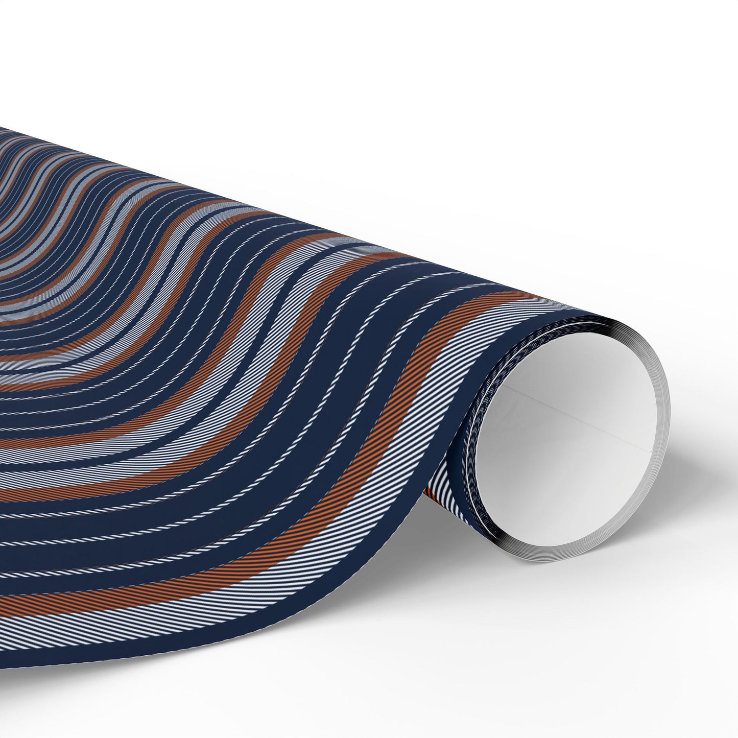 Gift Wrap | Orange & Blue | Stripe