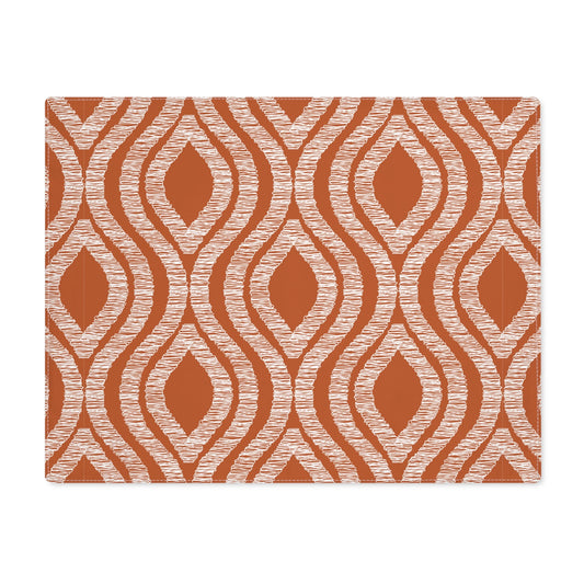 Placemat | Dark Orange & White | Ogee