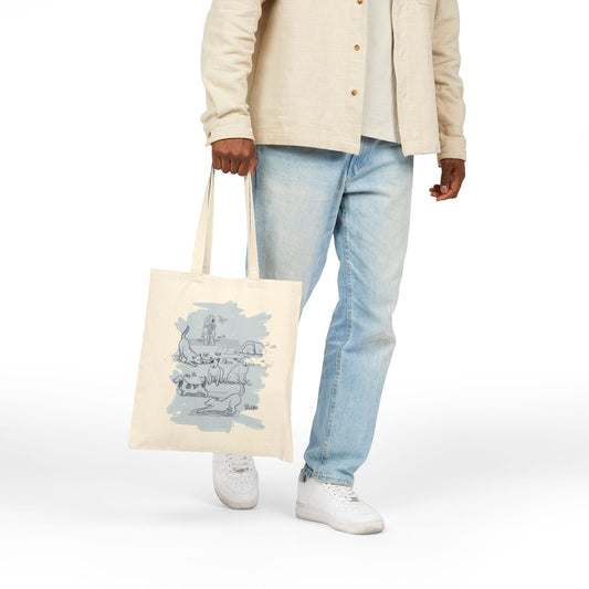 NYP Canvas Tote | Dog Yoga