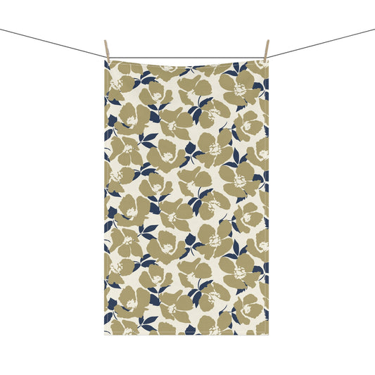 Tea Towel | Blue & Gold | Poppy