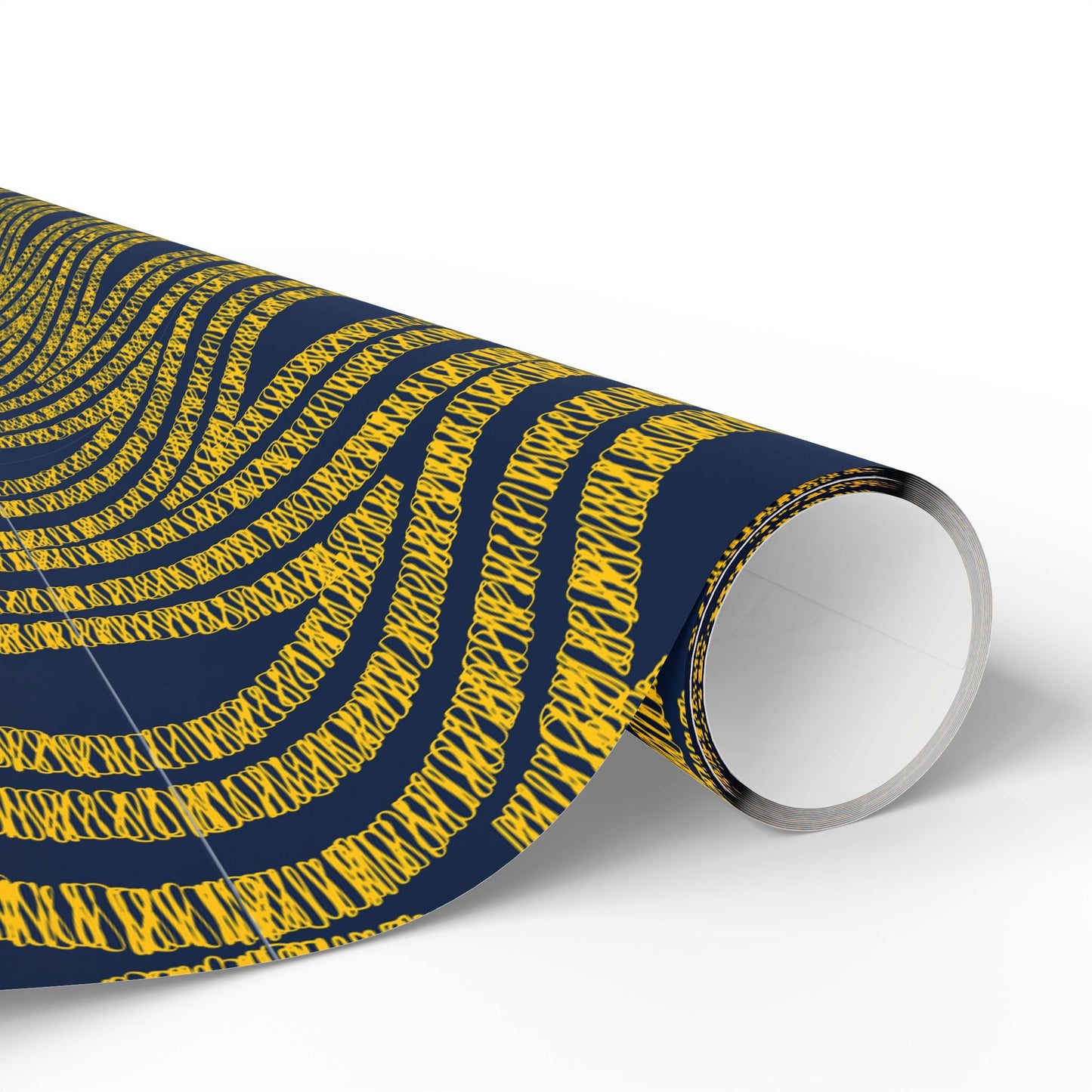 Gift Wrap | Yellow & Blue | Ogee