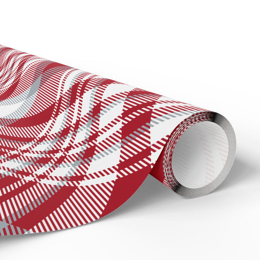 Gift Wrap | Red & Gray | Tartan