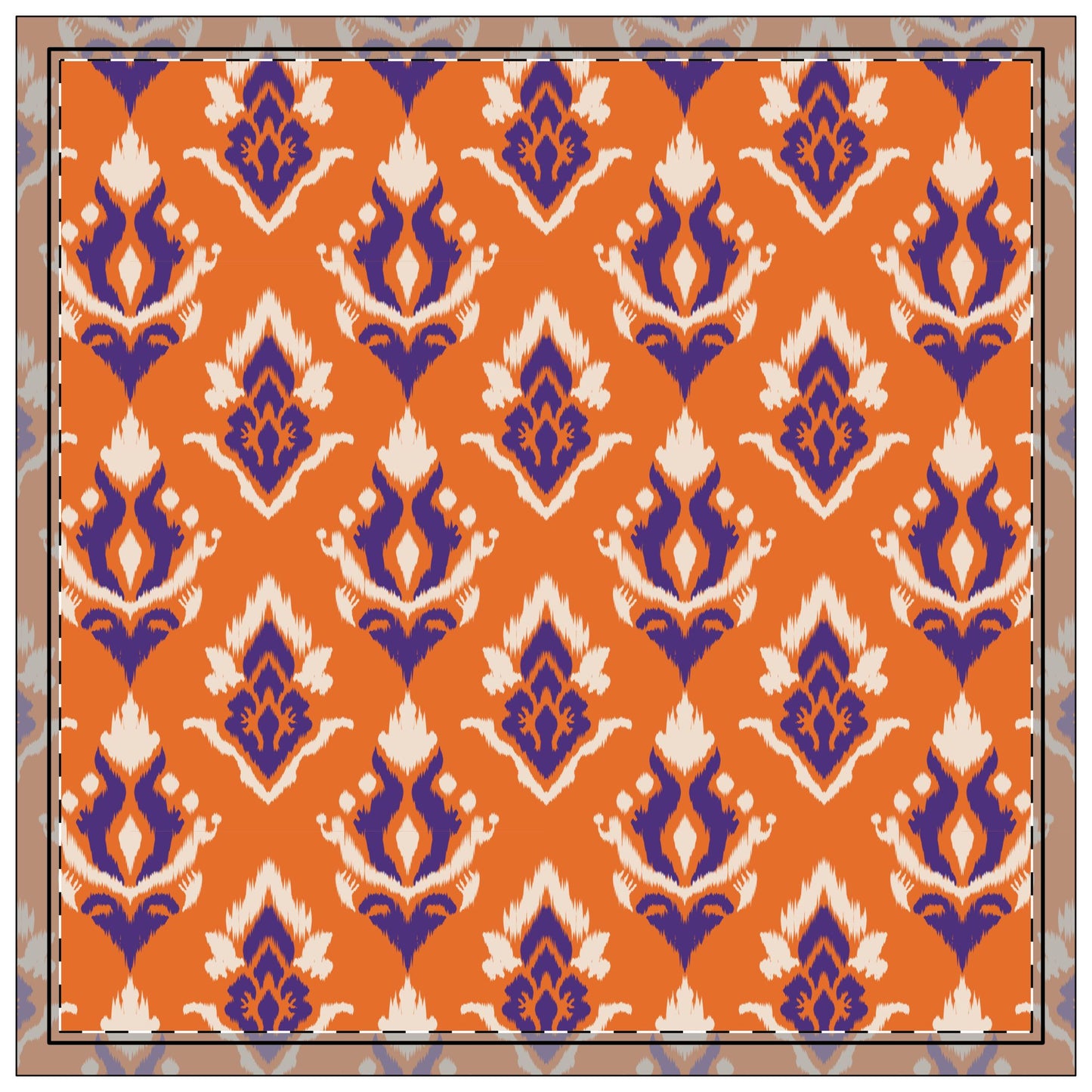 Napkin 4-set | Clemson, South Carolina | Ikat