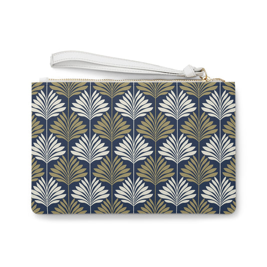 Clutch Bag | Gold & Blue | Deco