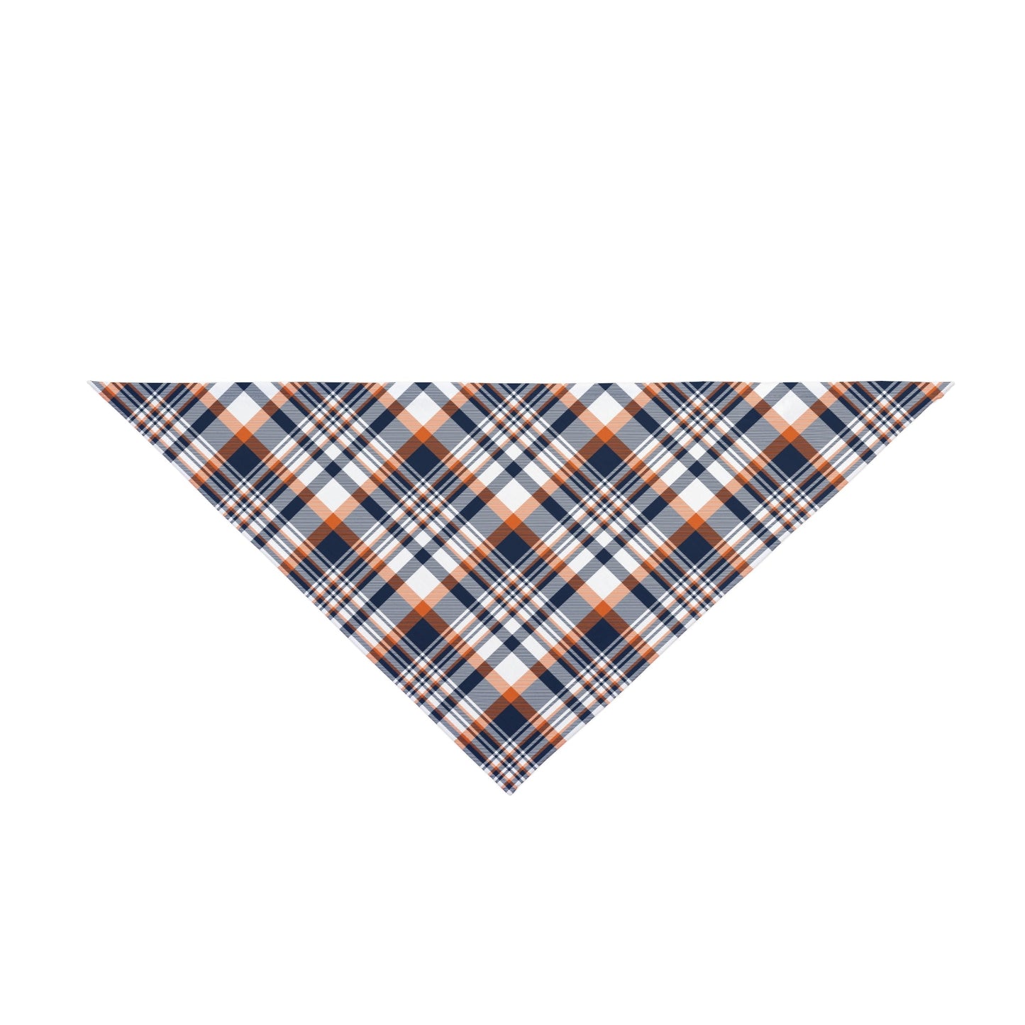 Pet Bandana | Orange & Blue | Tartan