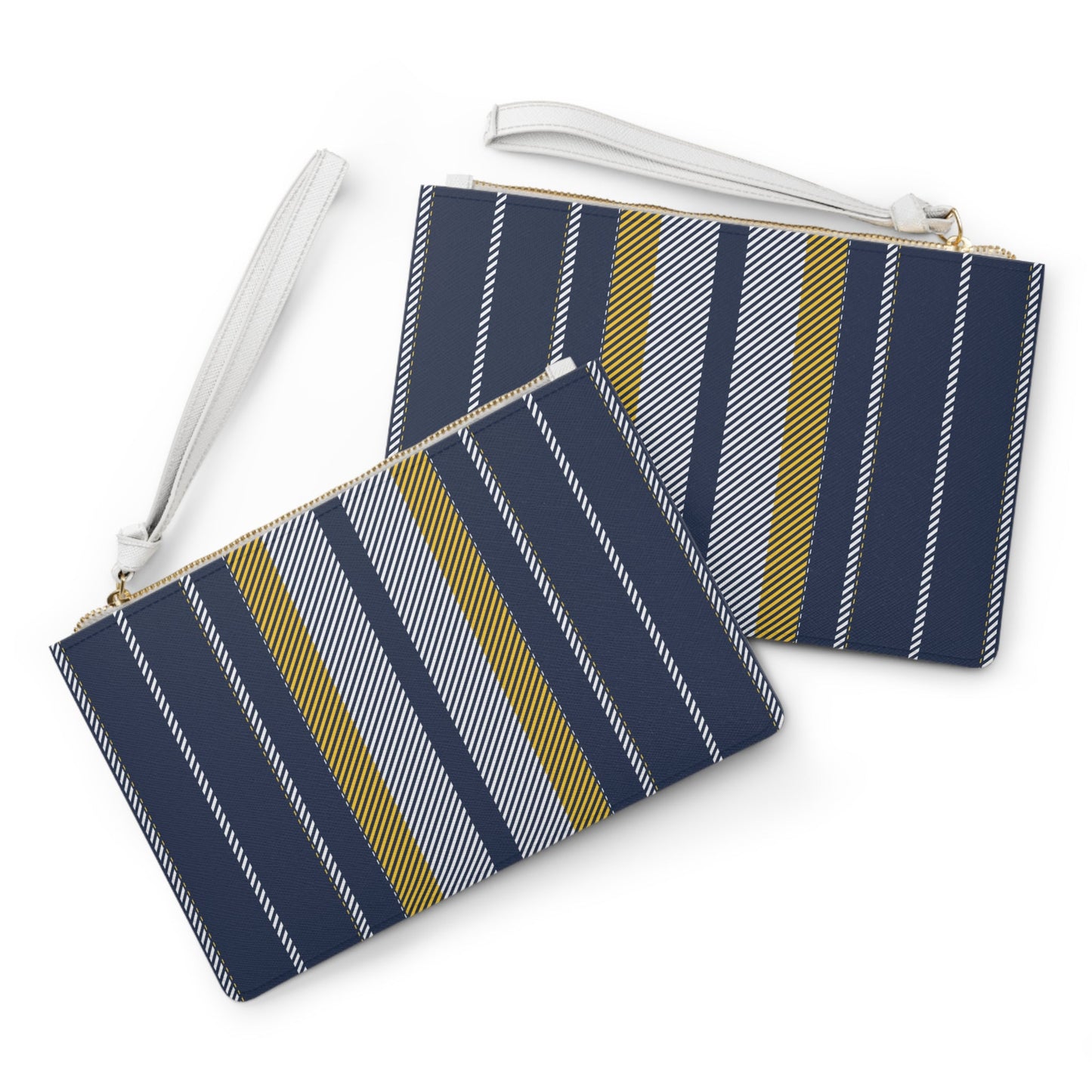 Clutch Bag | Yellow & Blue | Stripe