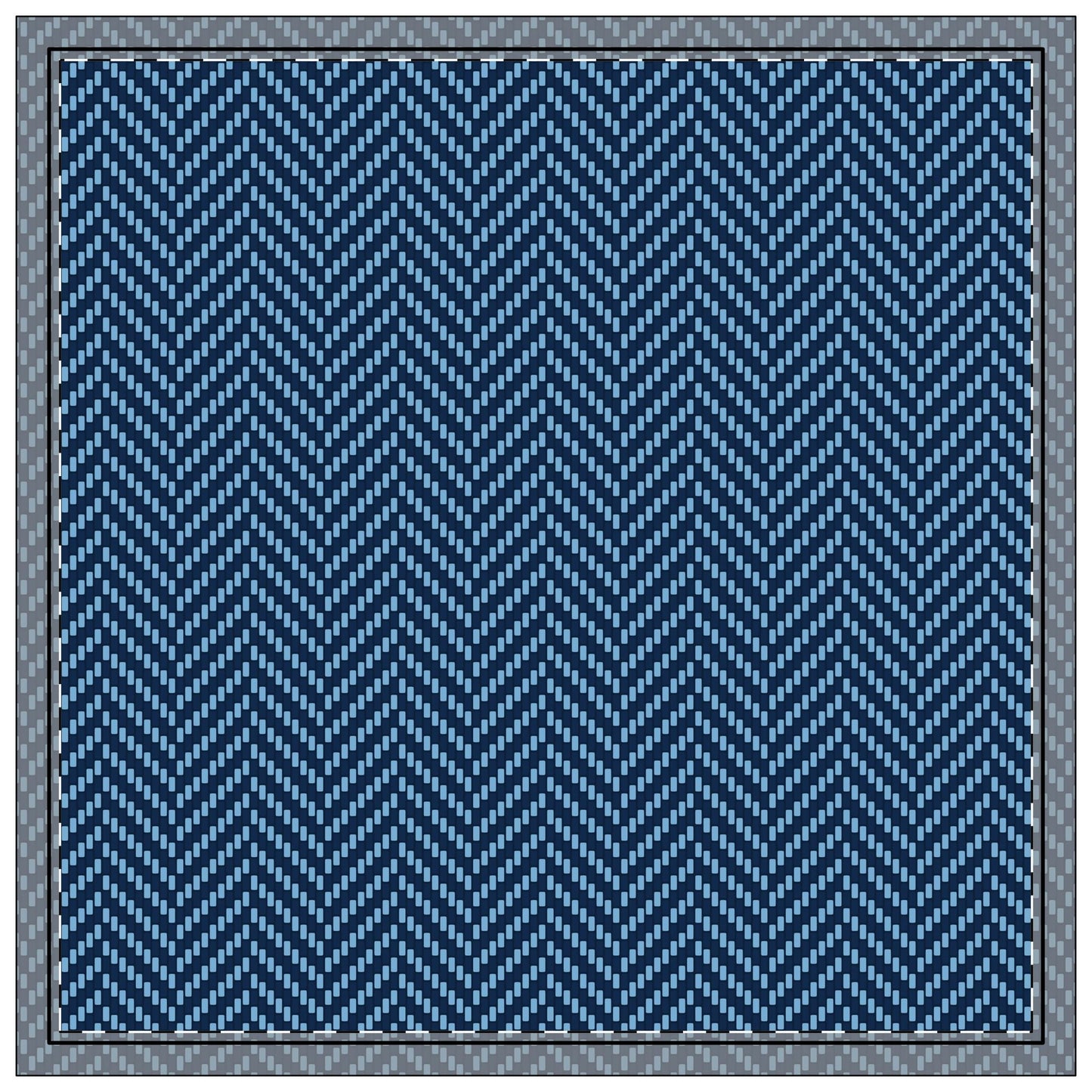 Napkins | Light Blue & White | Herringbone