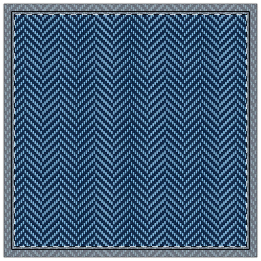 Napkins | Light Blue & White | Herringbone