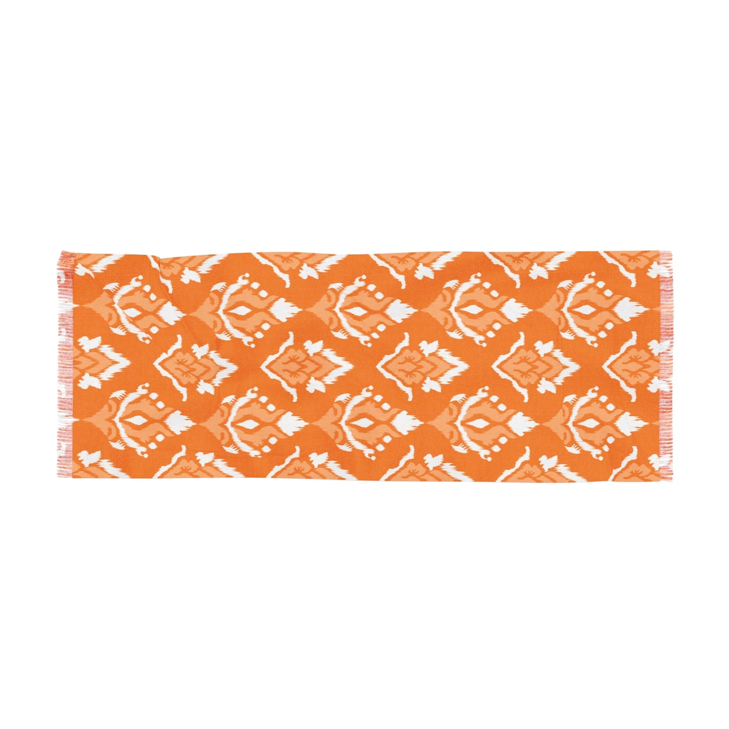 Scarf | Orange & White | Ikat