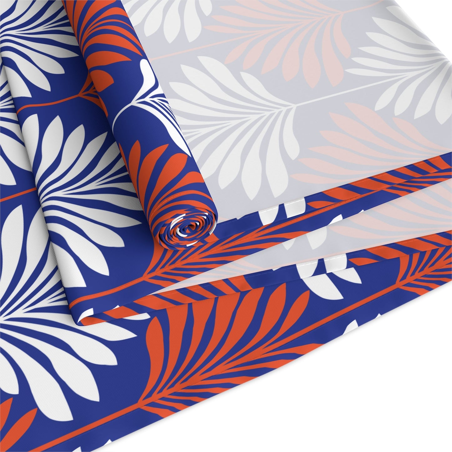 Table Runner | Bright Blue & Orange | Deco