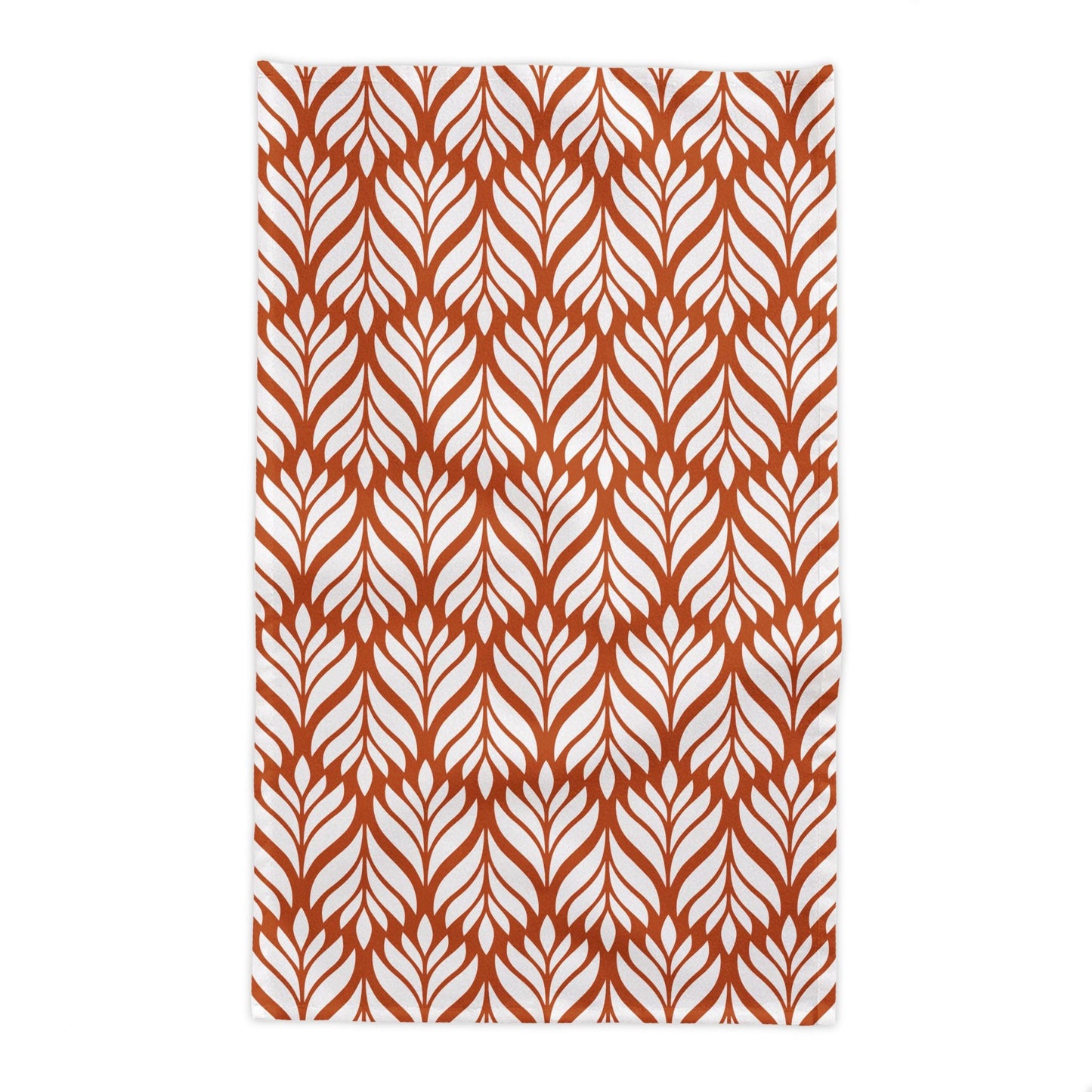 Tablecloth | Dark Orange & White | Palm