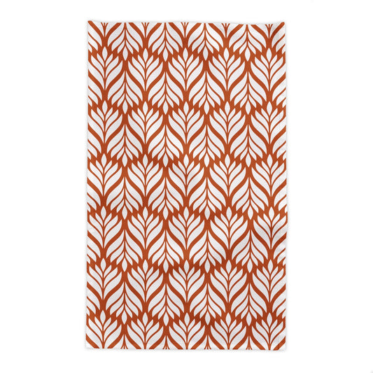 Tablecloth | Dark Orange & White | Palm