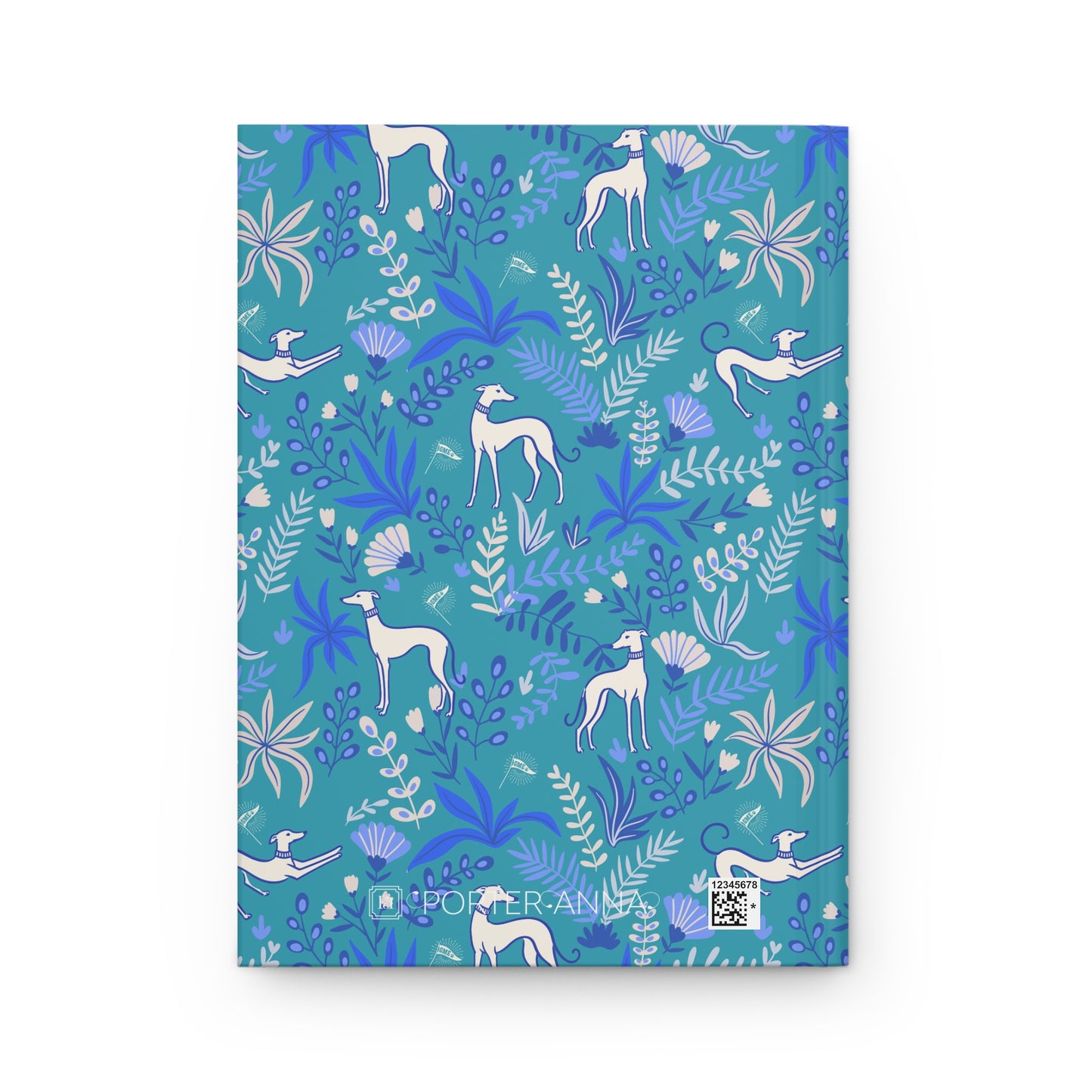 Monogram Journal | Greyhounds | Teal Fern