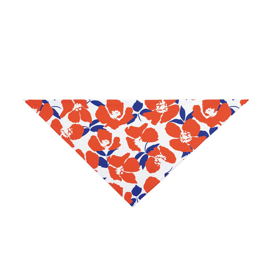 Pet Bandana | Bright Blue & Orange | Poppy