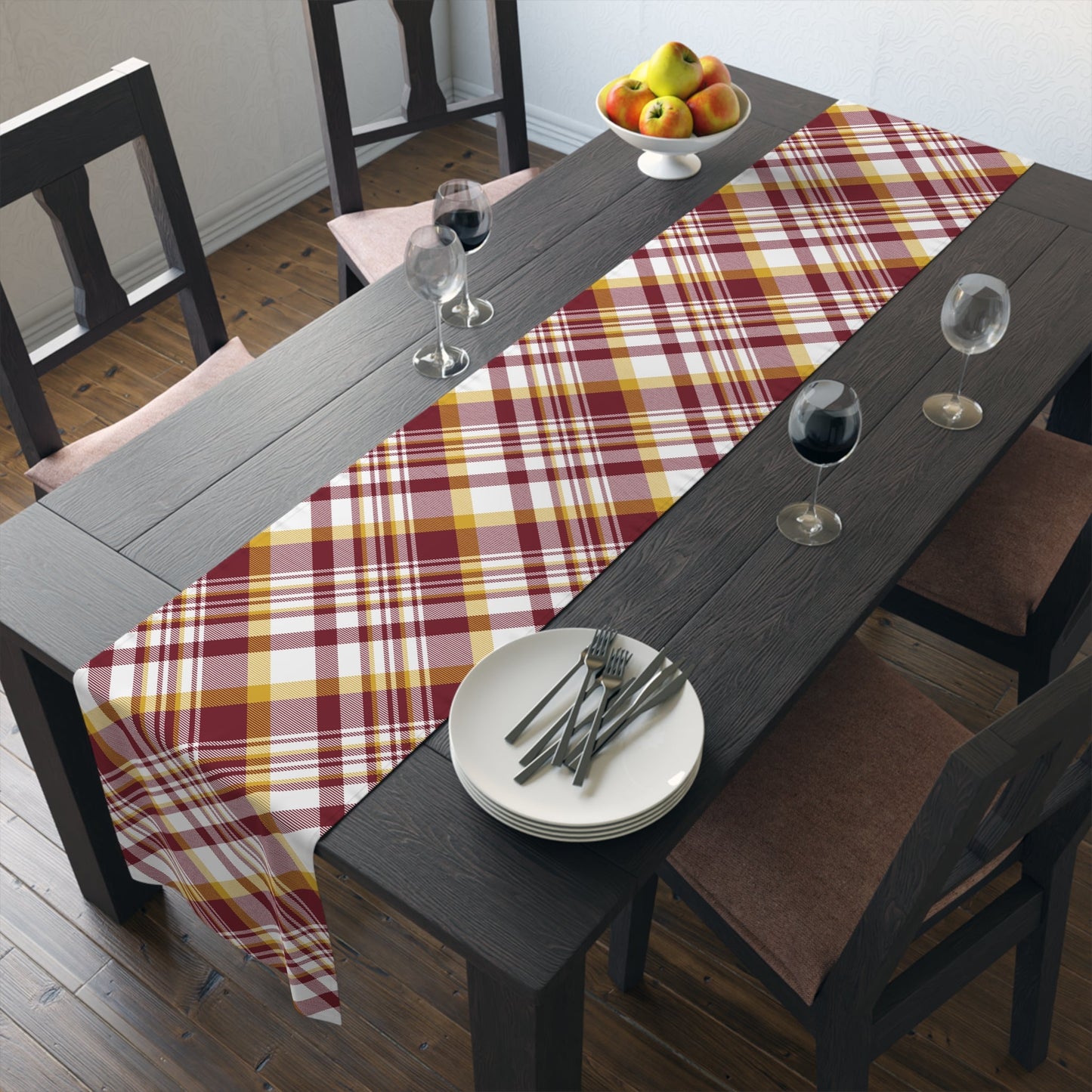 Table Runner | Red & Yellow | Tartan