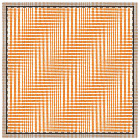 Napkins | Orange & White | Tweed