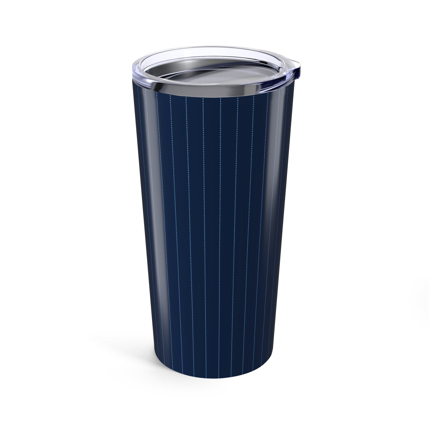 Tumbler | Light Blue & White | Pinstripe