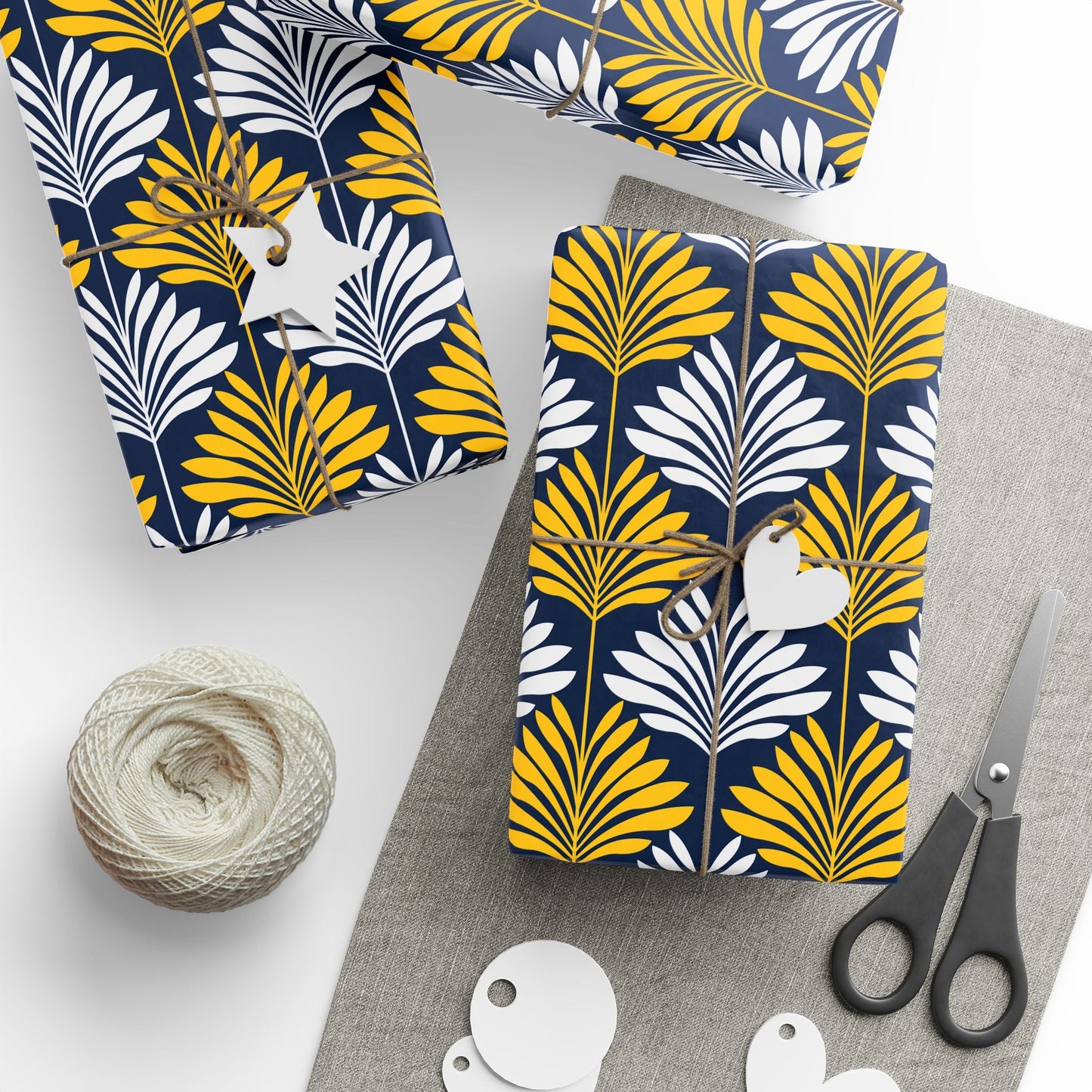 Gift Wrap | Yellow & Blue | Deco