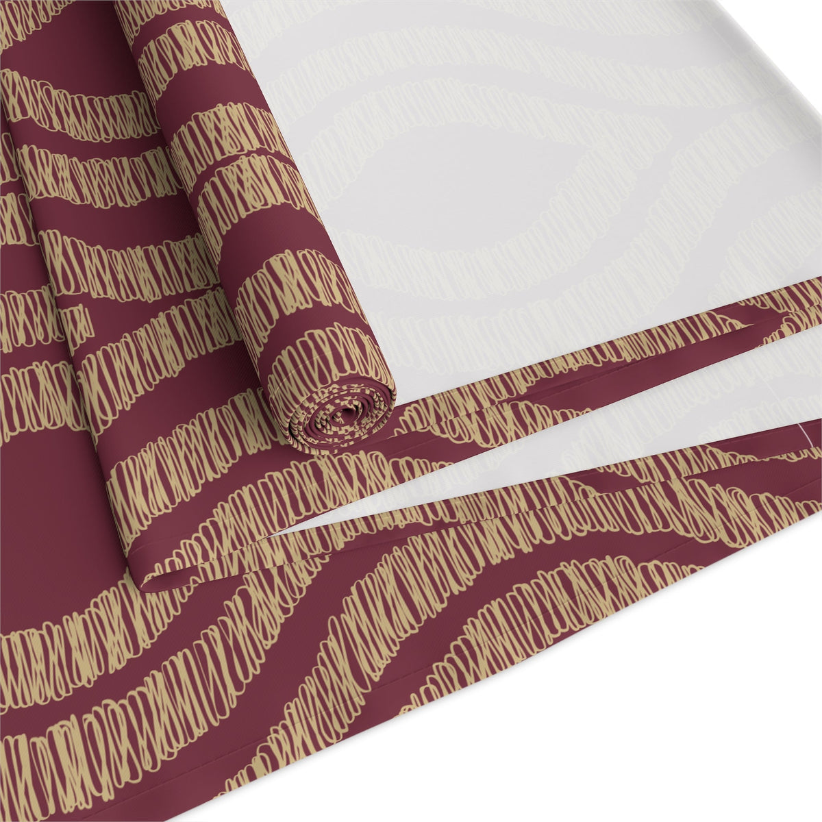 Table Runner | Maroon & Gold | Ogee