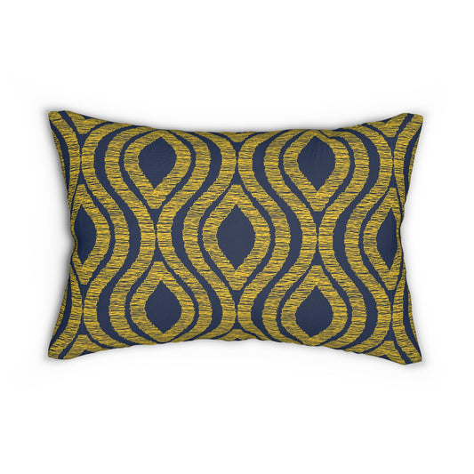 Pillow | Yellow & Blue | Ogee