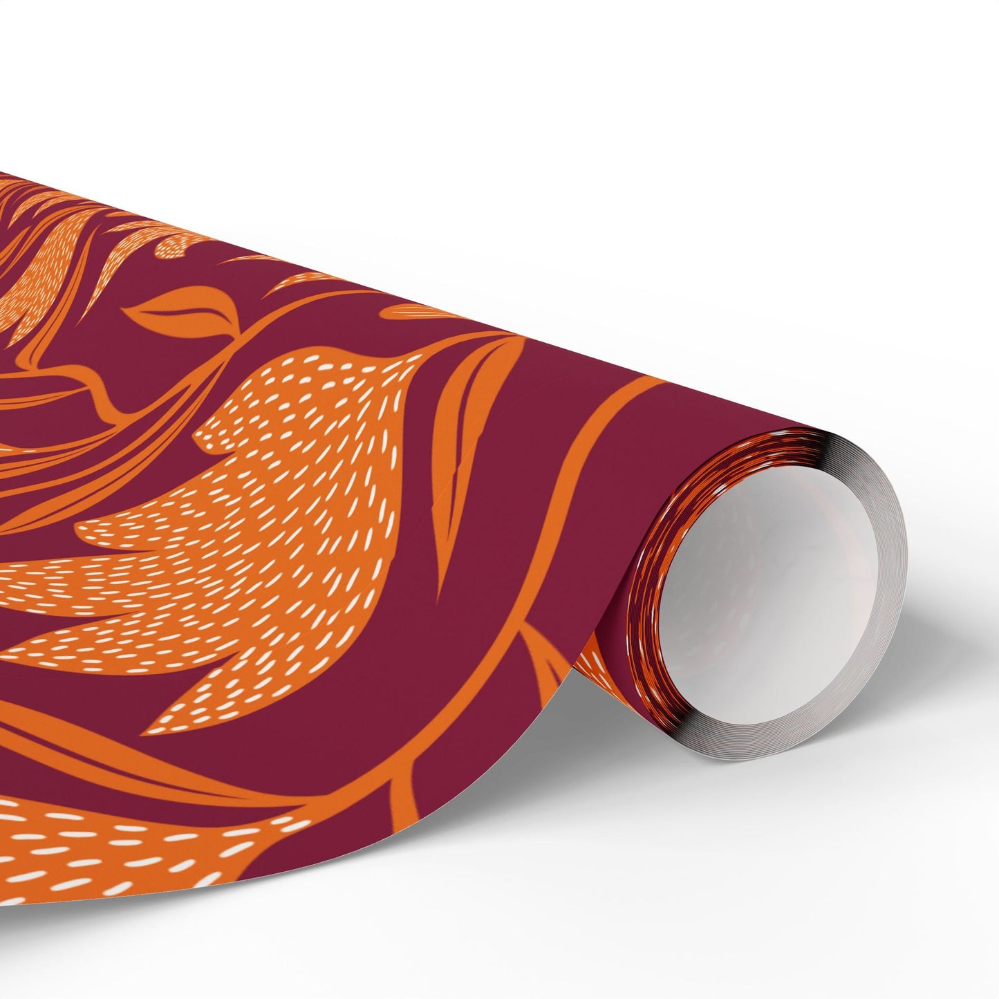 Gift Wrap | Maroon & Orange | Magnolia