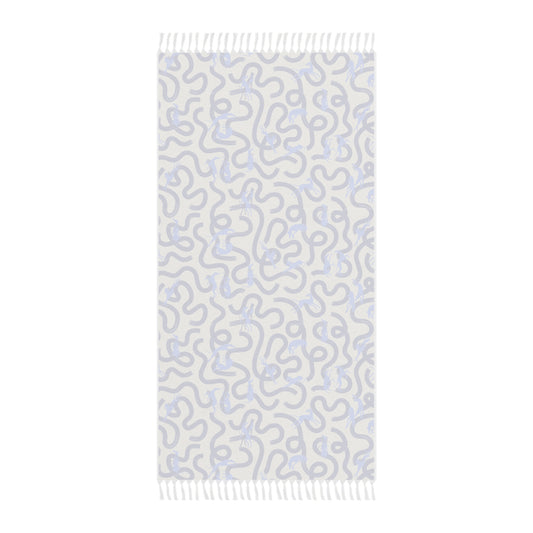 Boho Beach Towel | Greyhounds | Blue Ribbon