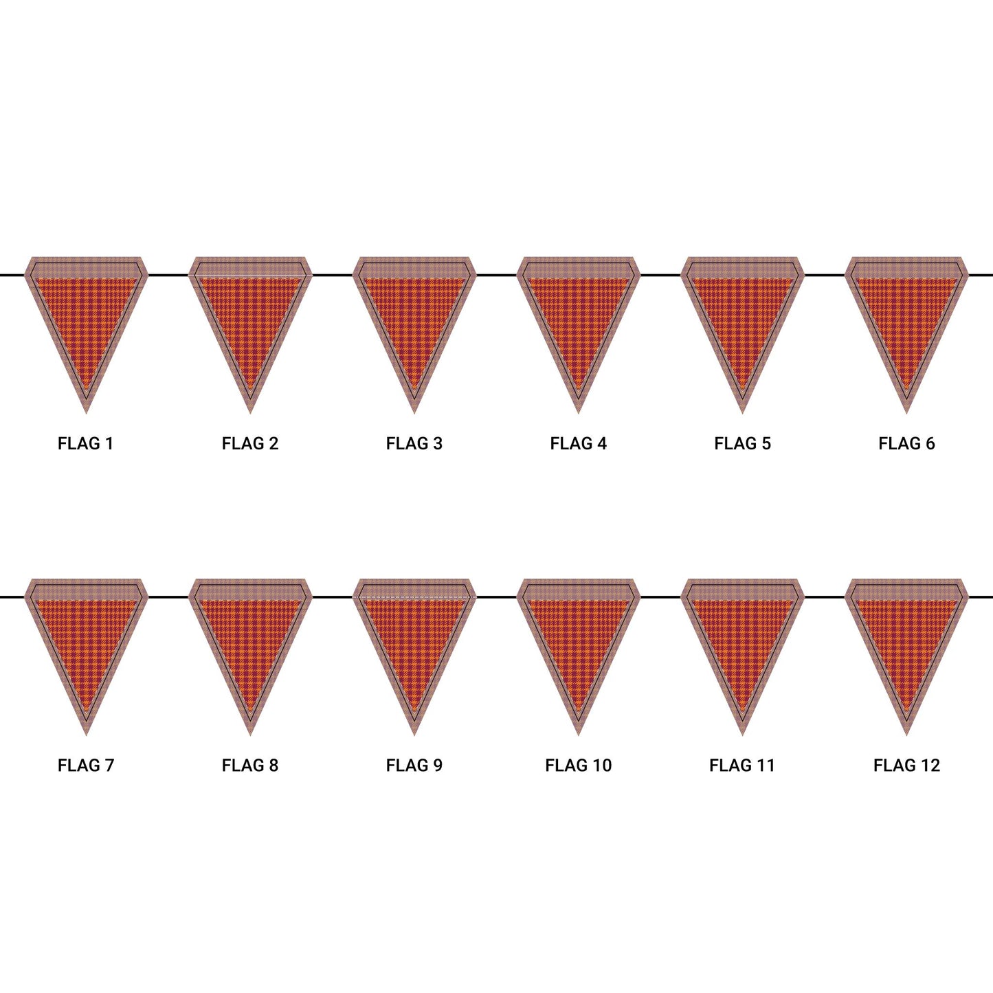 Flag Garland | Blacksburg, Virginia | Tweed