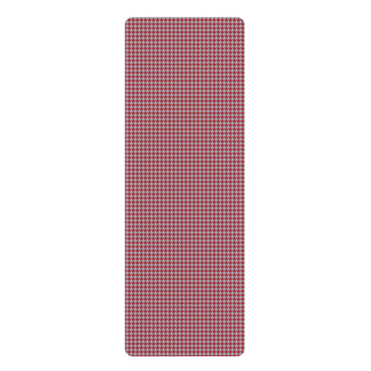 Yoga Mat | Red & Gray | Houndstooth