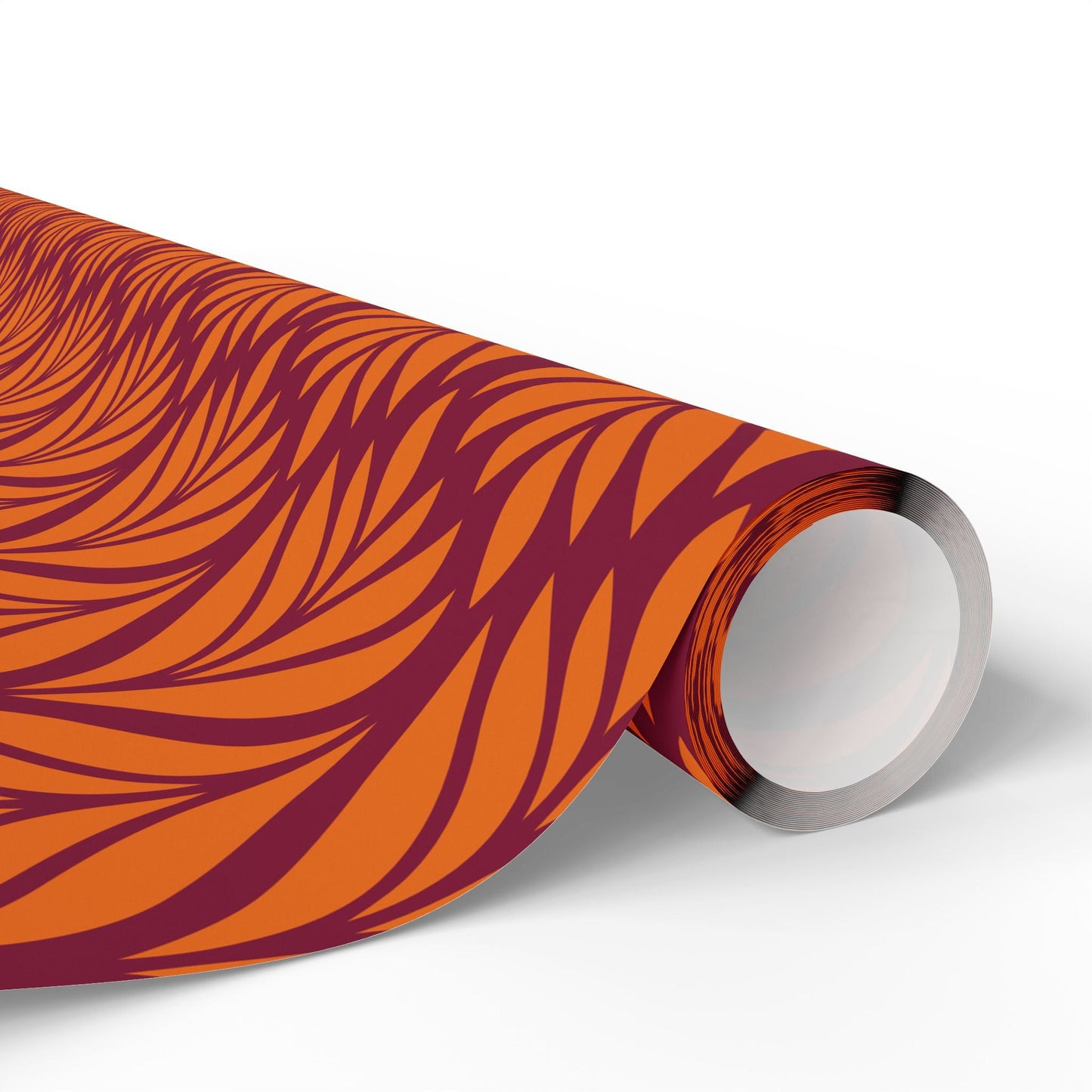 Gift Wrap | Maroon & Orange | Palm