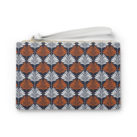 Clutch Bag | Orange & Blue | Deco
