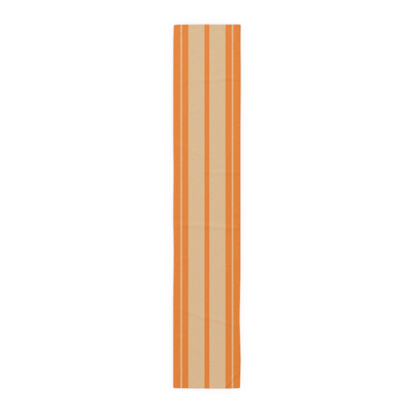 Table Runner | Orange & White | Stripe