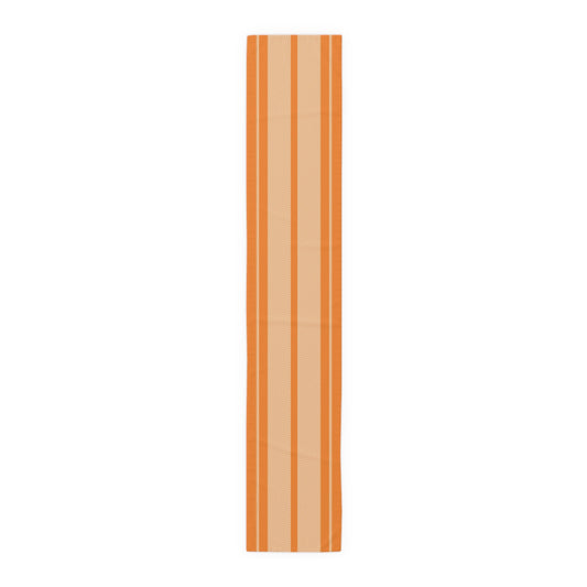 Table Runner | Orange & White | Stripe