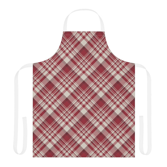 Apron | Maroon & White | Tartan