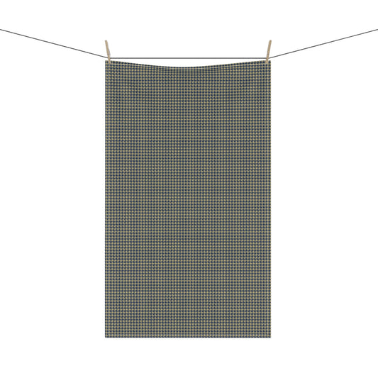 Tea Towel | Blue & Gold | Houndstooth