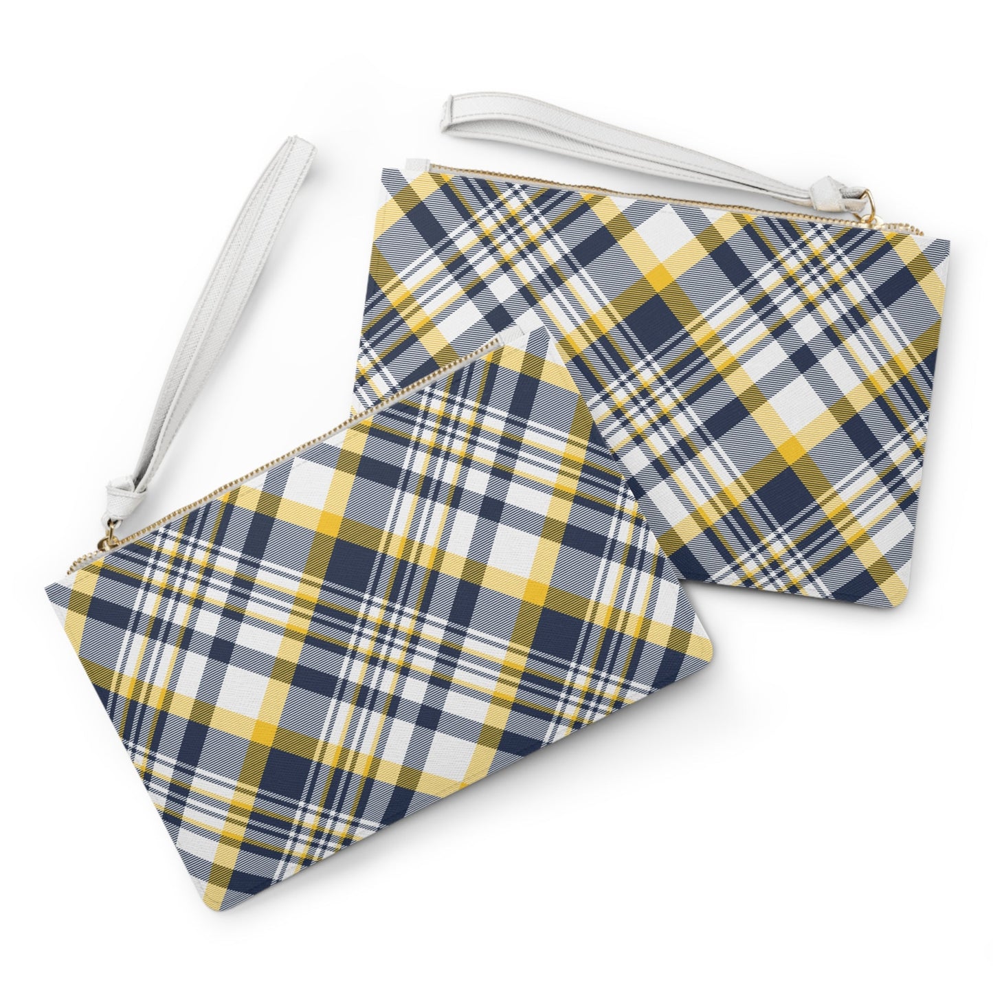 Clutch Bag | Yellow & Blue | Tartan