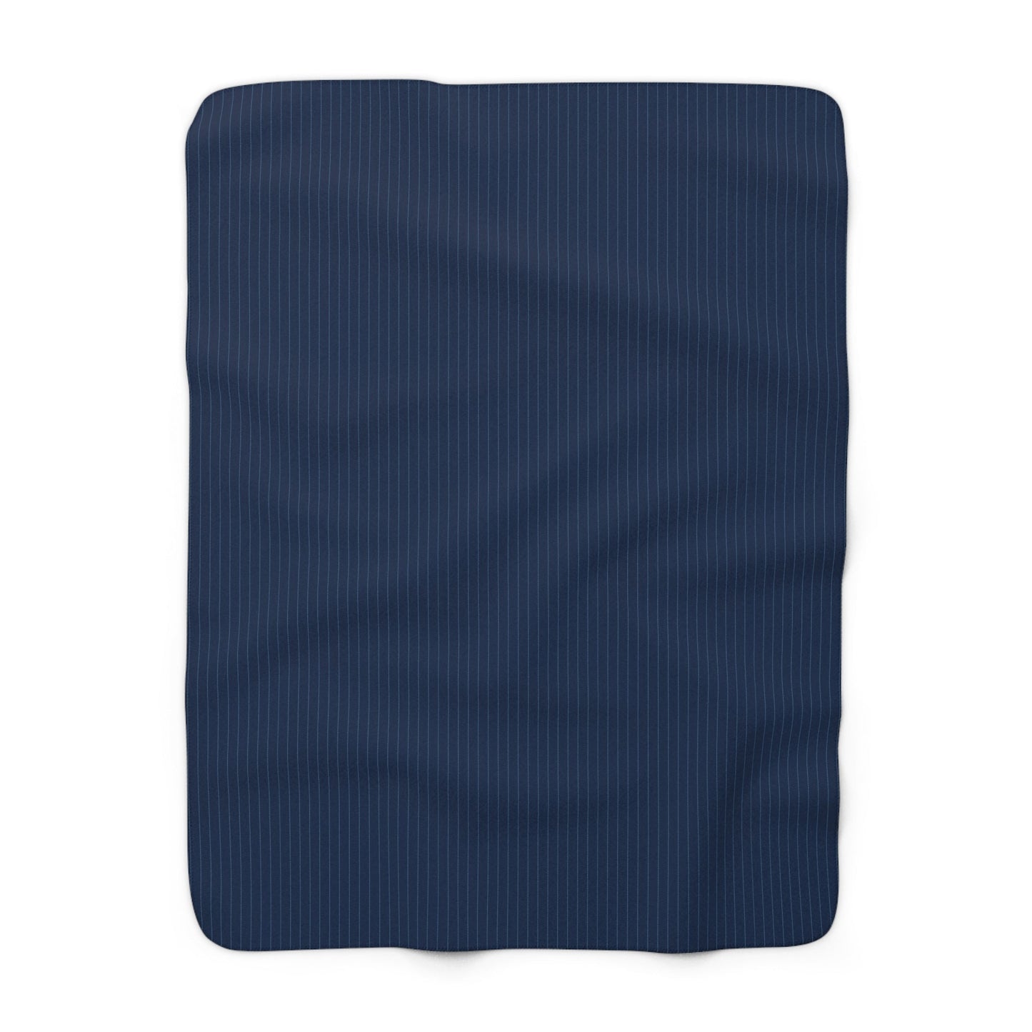 Sherpa Blanket | Light Blue & White | Pinstripe