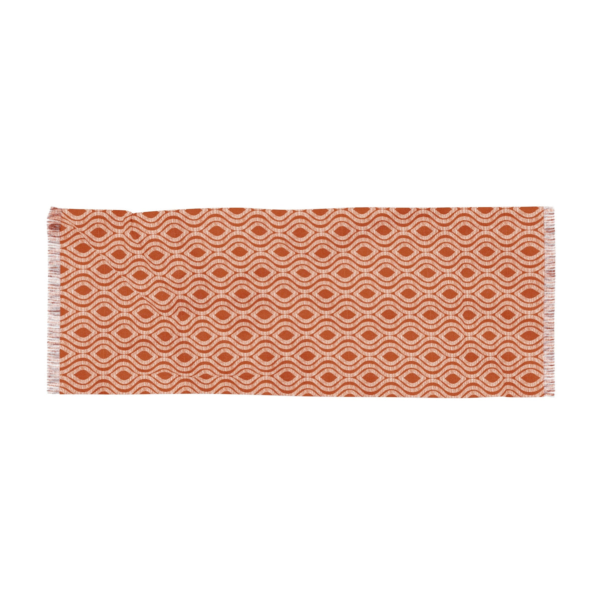 Scarf | Dark Orange & White | Ogee